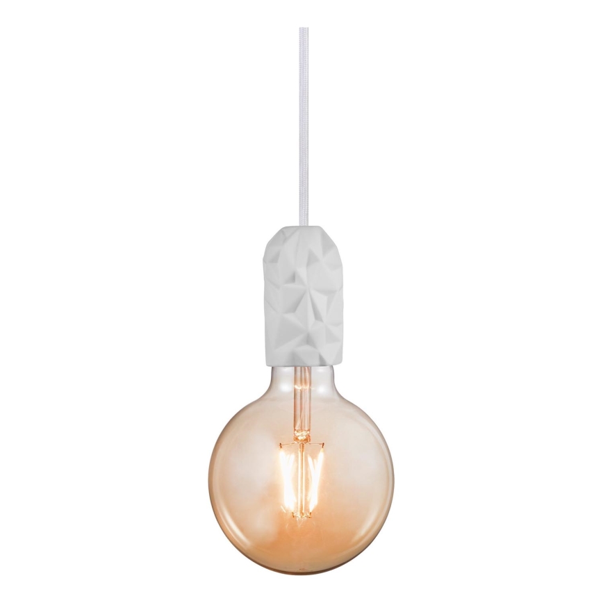 Nordlux - Maitinimo laidas HANG 1xE27/40W/230V balta