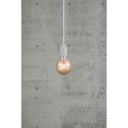 Nordlux - Maitinimo laidas HANG 1xE27/40W/230V balta