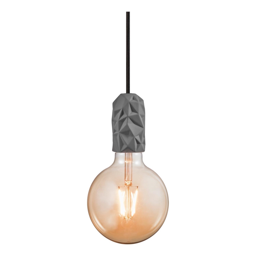 Nordlux - Maitinimo laidas HANG 1xE27/40W/230V pilka/juoda