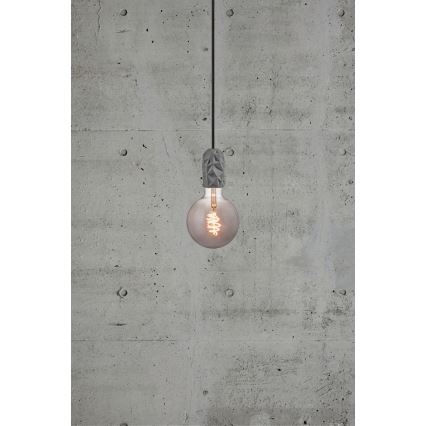 Nordlux - Maitinimo laidas HANG 1xE27/40W/230V pilka/juoda