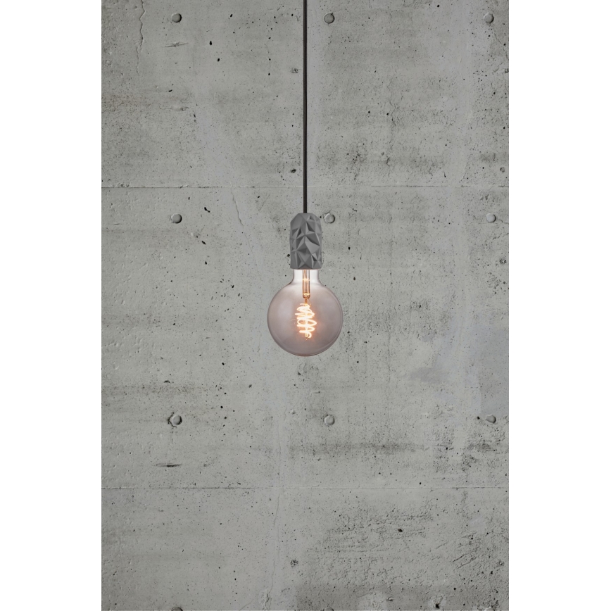 Nordlux - Maitinimo laidas HANG 1xE27/40W/230V pilka/juoda
