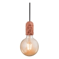 Nordlux - Maitinimo laidas HANG 1xE27/40W/230V varis/juoda