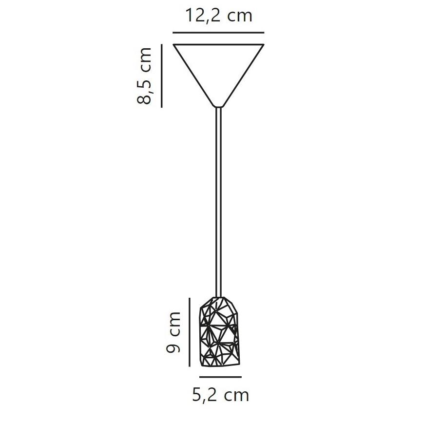 Nordlux - Maitinimo laidas HANG 1xE27/40W/230V varis/juoda