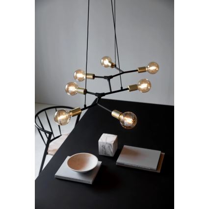 Nordlux - Pakabinama liustra ant laido JOSEFINE 7xE27/60W/230V