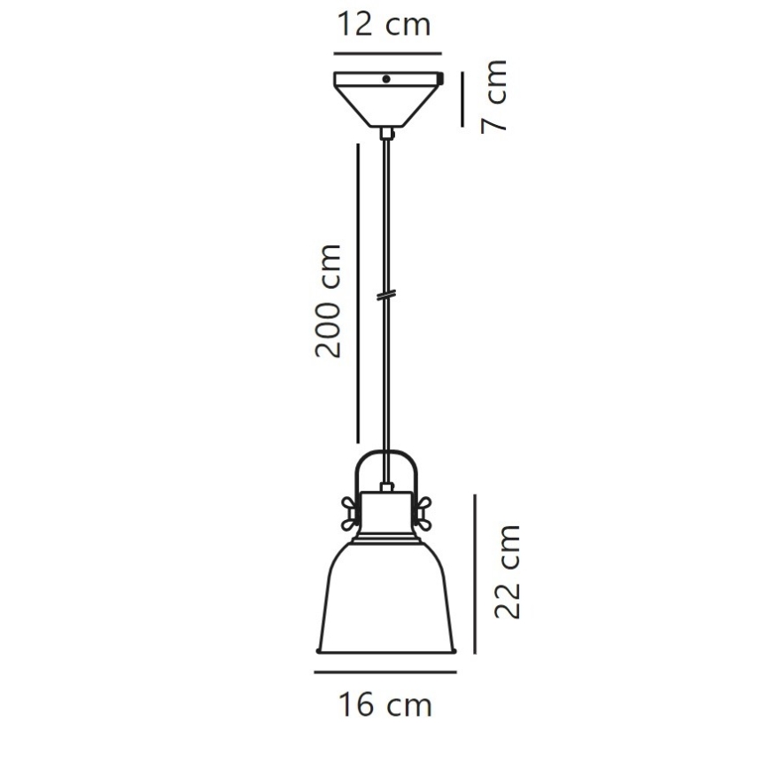 Nordlux - Pakabinamas sietynas ADRIAN 1xE27/25W/230V diametras 16 cm antracitas
