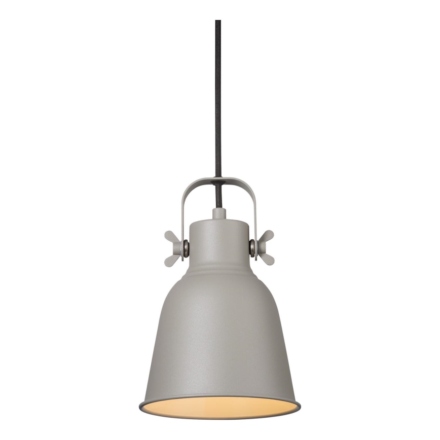 Nordlux - Pakabinamas sietynas ADRIAN 1xE27/25W/230V diametras 16 cm pilka