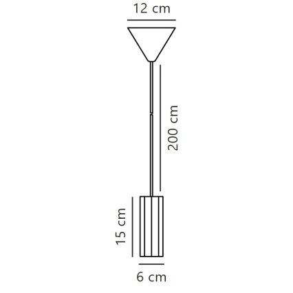 Nordlux - Pakabinamas sietynas ALANIS 1xGU10/15W/230V