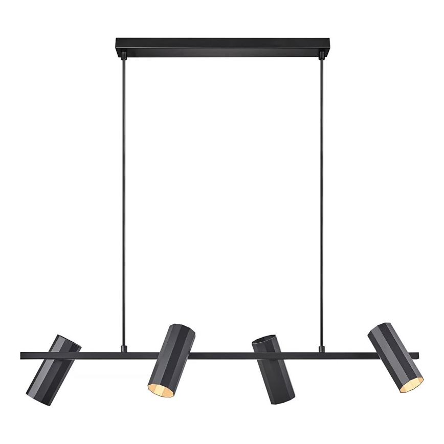 Nordlux - Pakabinamas sietynas ALANIS 4xGU10/15W/230V juoda