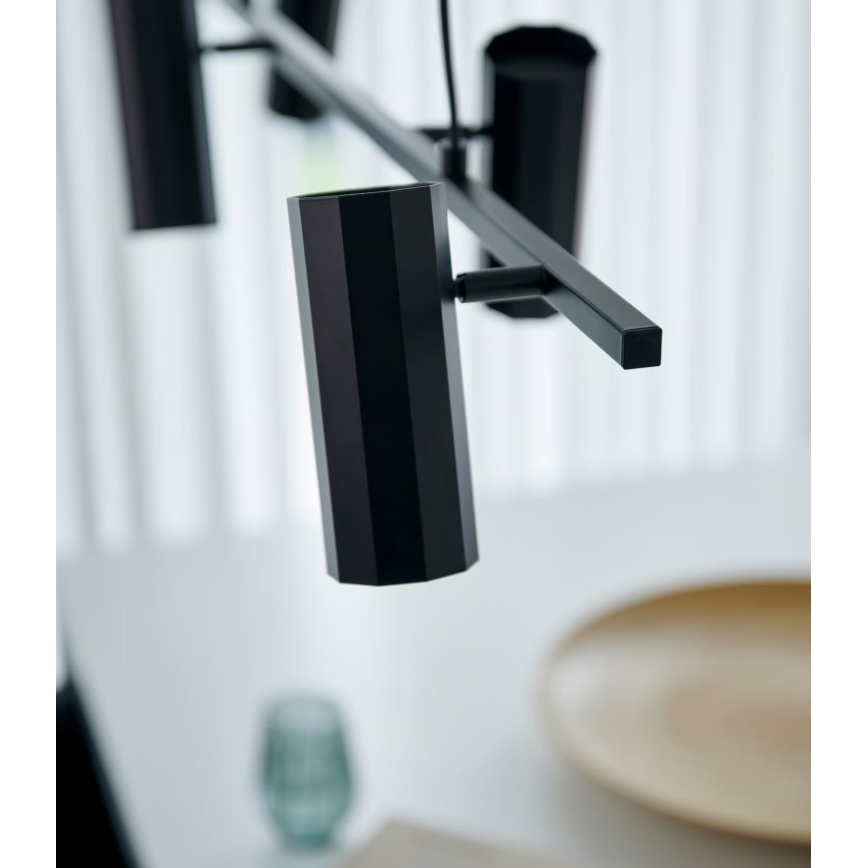 Nordlux - Pakabinamas sietynas ALANIS 4xGU10/15W/230V juoda