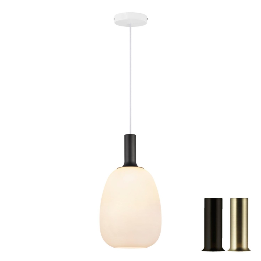 Nordlux - Pakabinamas sietynas ALTON 1xE27/60W/230V balta/juoda/žalvaris