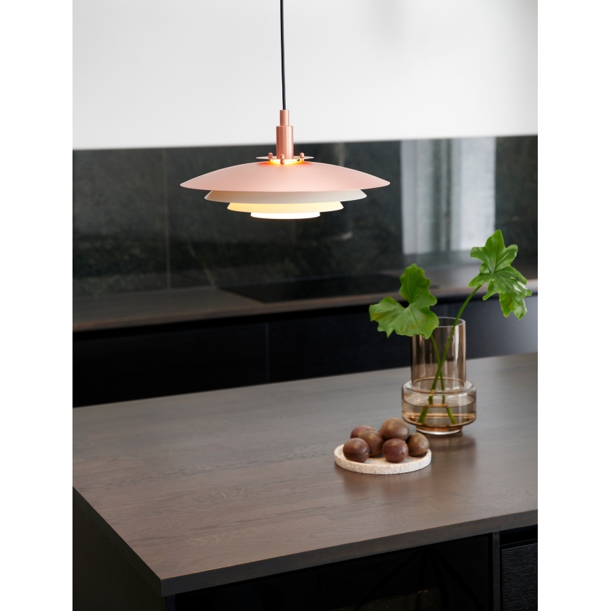 Nordlux - Pakabinamas sietynas BRETAGNE 1xG9/25W/230V Rožinis auksas