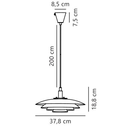 Nordlux - Pakabinamas sietynas BRETAGNE 1xG9/25W/230V Rožinis auksas