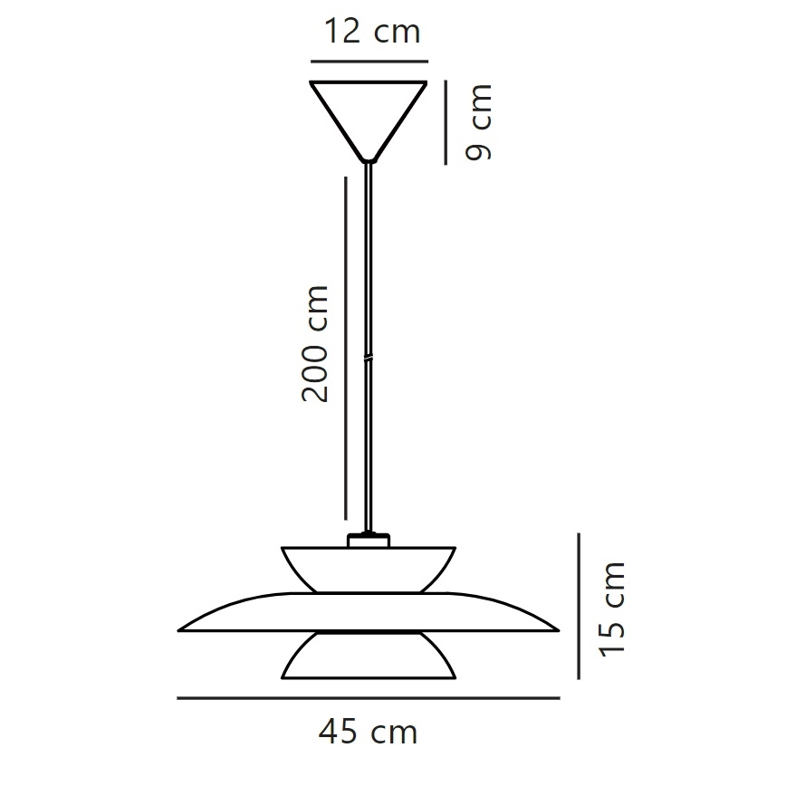 Nordlux - Pakabinamas sietynas CARMEN 1xE27/40W/230V juoda