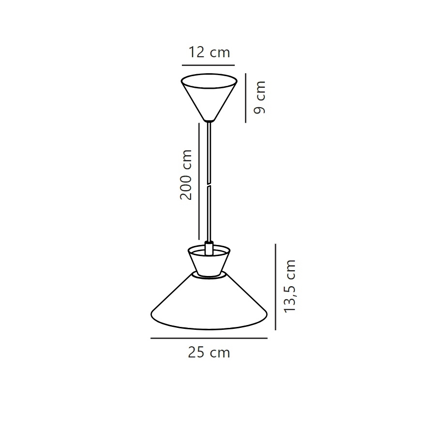 Nordlux - Pakabinamas sietynas DIAL 1xE27/40W/230V diametras 25 cm pilka