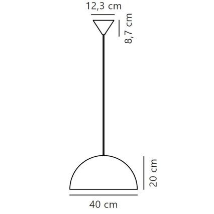 Nordlux - Pakabinamas sietynas ELLEN 1xE27/40W/230V