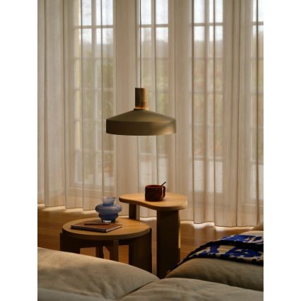 Nordlux - Pakabinamas sietynas ELVAS 1xE27/60W/230V diametras 37,5 cm smėlio spalva