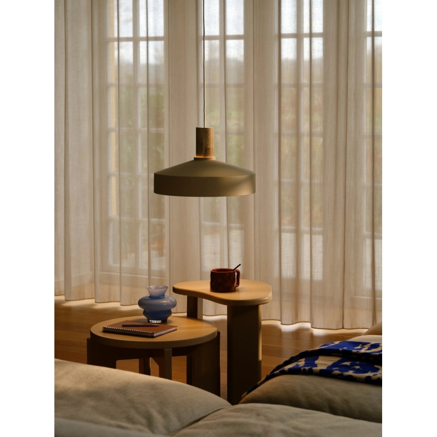 Nordlux - Pakabinamas sietynas ELVAS 1xE27/60W/230V diametras 37,5 cm smėlio spalva