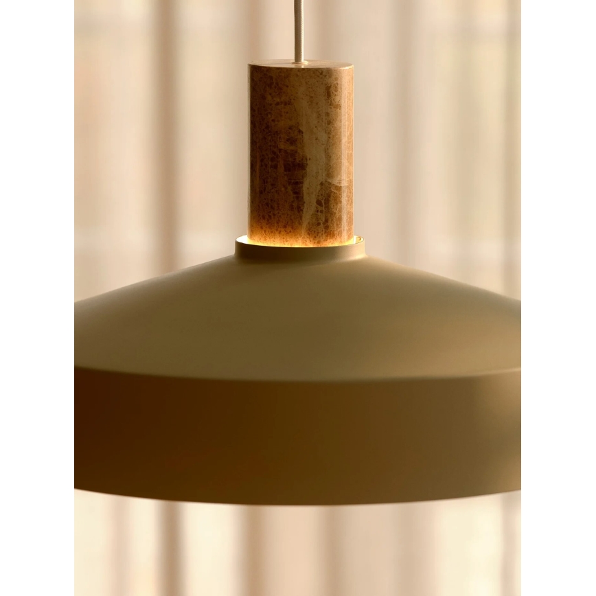 Nordlux - Pakabinamas sietynas ELVAS 1xE27/60W/230V diametras 37,5 cm smėlio spalva
