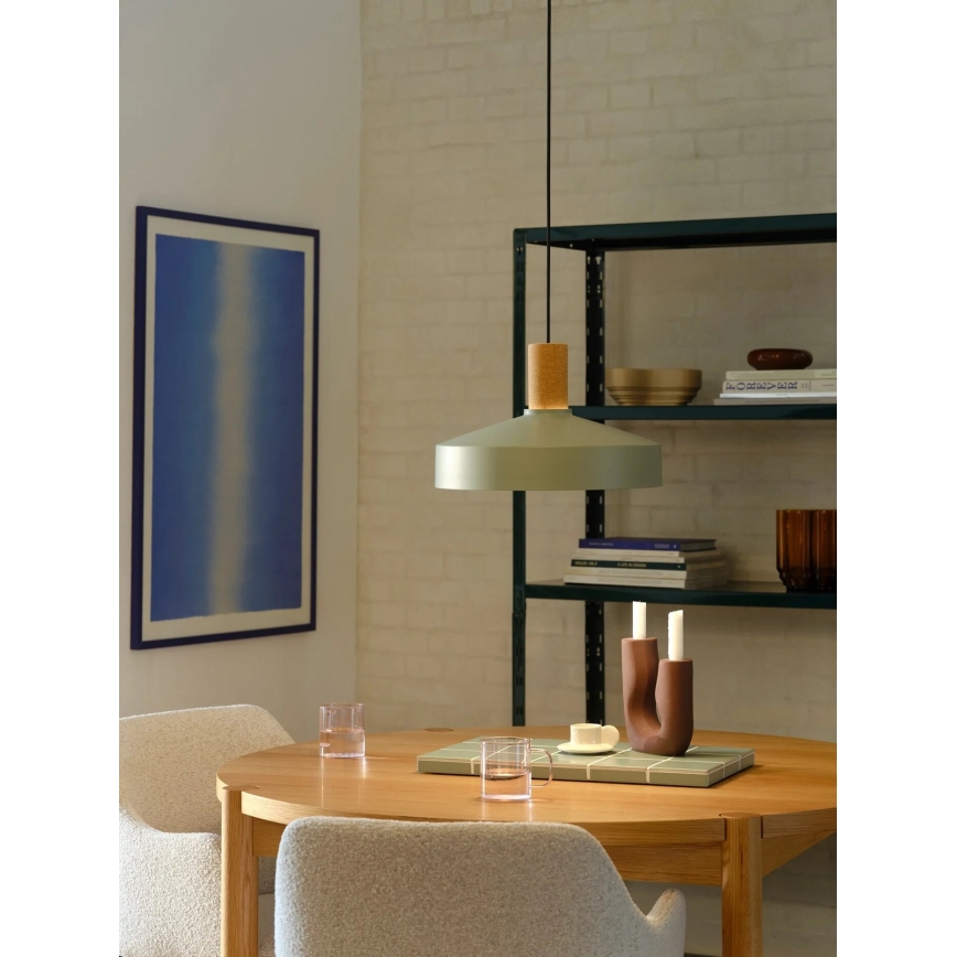 Nordlux - Pakabinamas sietynas ELVAS 1xE27/60W/230V diametras 37,5 cm žalia