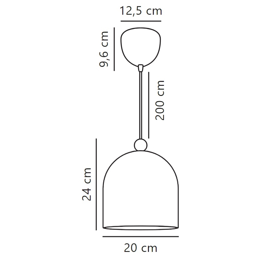 Nordlux - Pakabinamas sietynas GASTON 1xE27/40W/230V balta