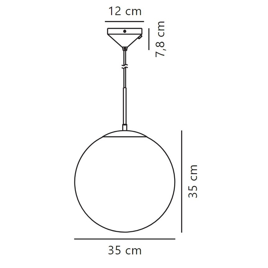 Nordlux - Pakabinamas sietynas GRANT 1xE27/25W/230V diametras 35 cm