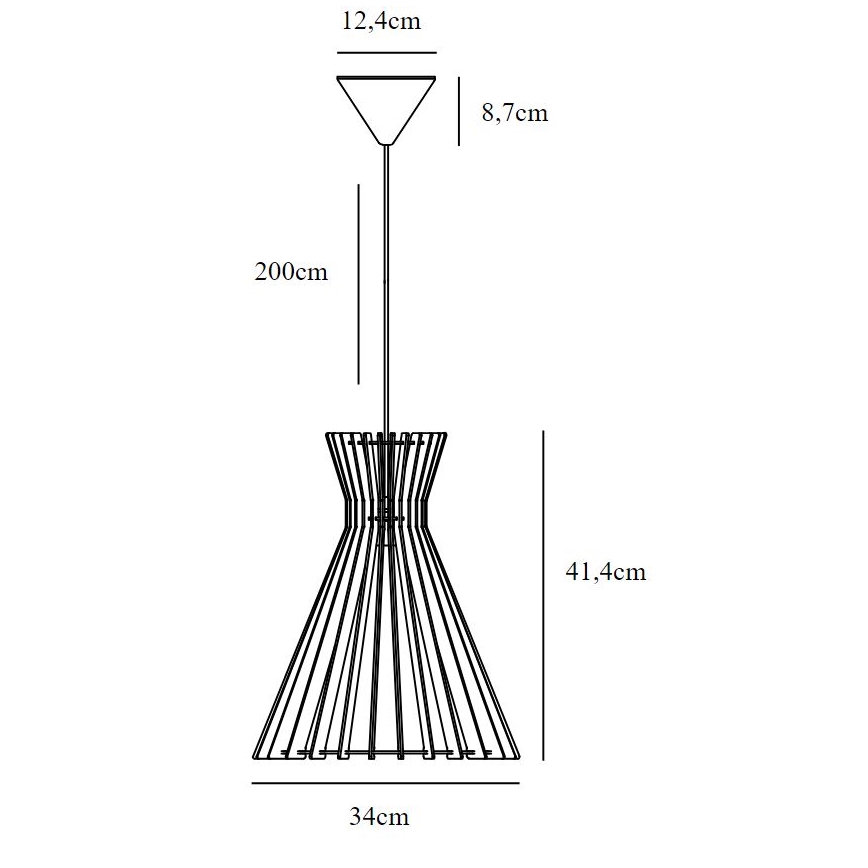 Nordlux - Pakabinamas sietynas GROA 1xE27/60W/230V