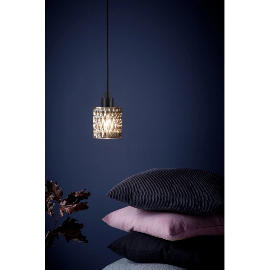 Nordlux - Pakabinamas sietynas HOLLYWOOD 1xE27/60W/230V dūminis