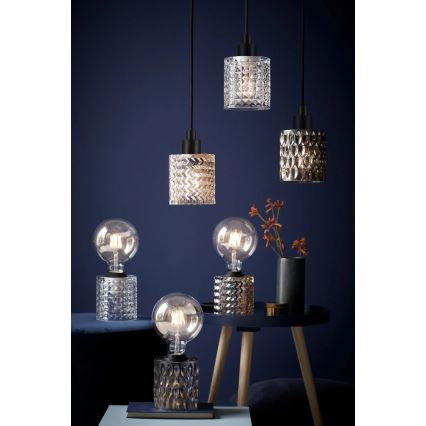 Nordlux - Pakabinamas sietynas HOLLYWOOD 1xE27/60W/230V dūminis