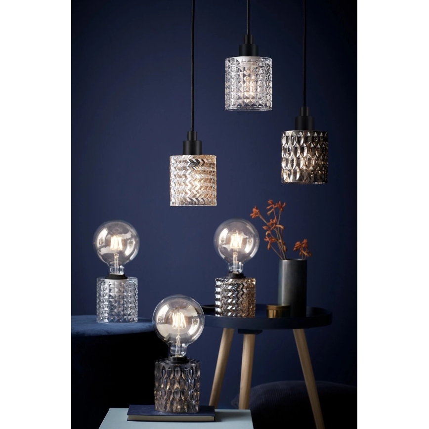 Nordlux - Pakabinamas sietynas HOLLYWOOD 1xE27/60W/230V dūminis