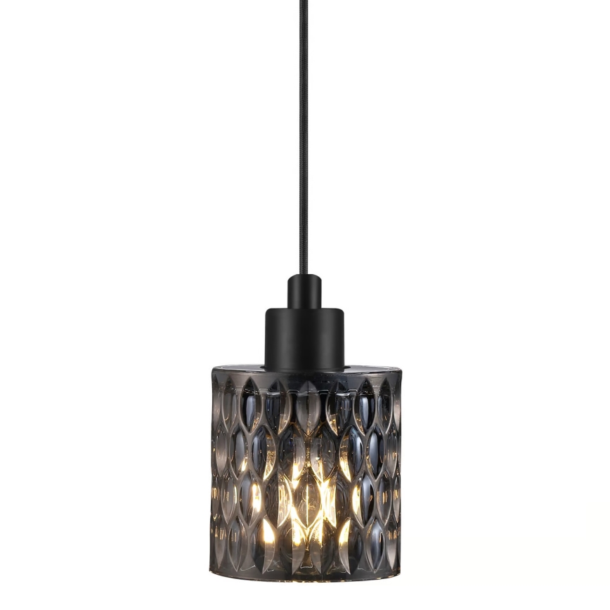 Nordlux - Pakabinamas sietynas HOLLYWOOD 1xE27/60W/230V dūminis