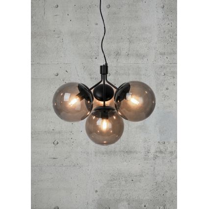Nordlux - Pakabinamas sietynas IVONA 4xE27/28W/230V juoda