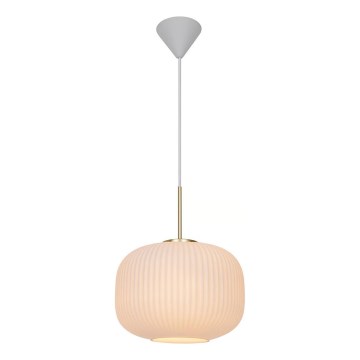 Nordlux - Pakabinamas sietynas MILFORD 1xE27/40W/230V diametras 30 cm balta