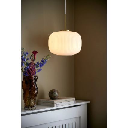 Nordlux - Pakabinamas sietynas MILFORD 1xE27/40W/230V diametras 30 cm balta