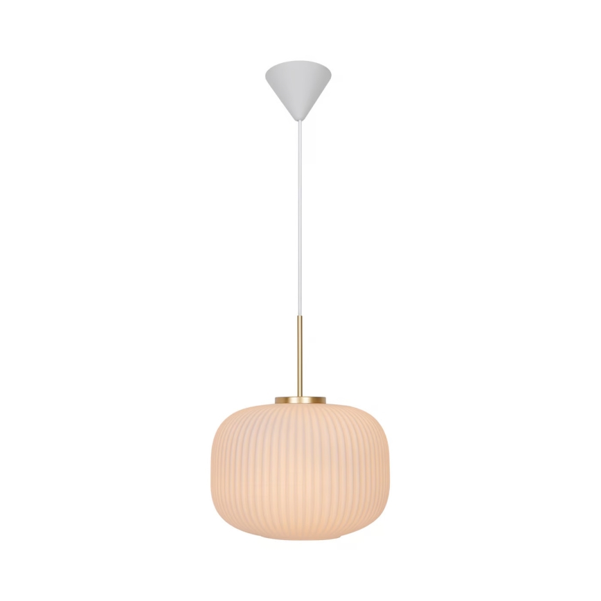 Nordlux - Pakabinamas sietynas MILFORD 1xE27/40W/230V diametras 30 cm balta