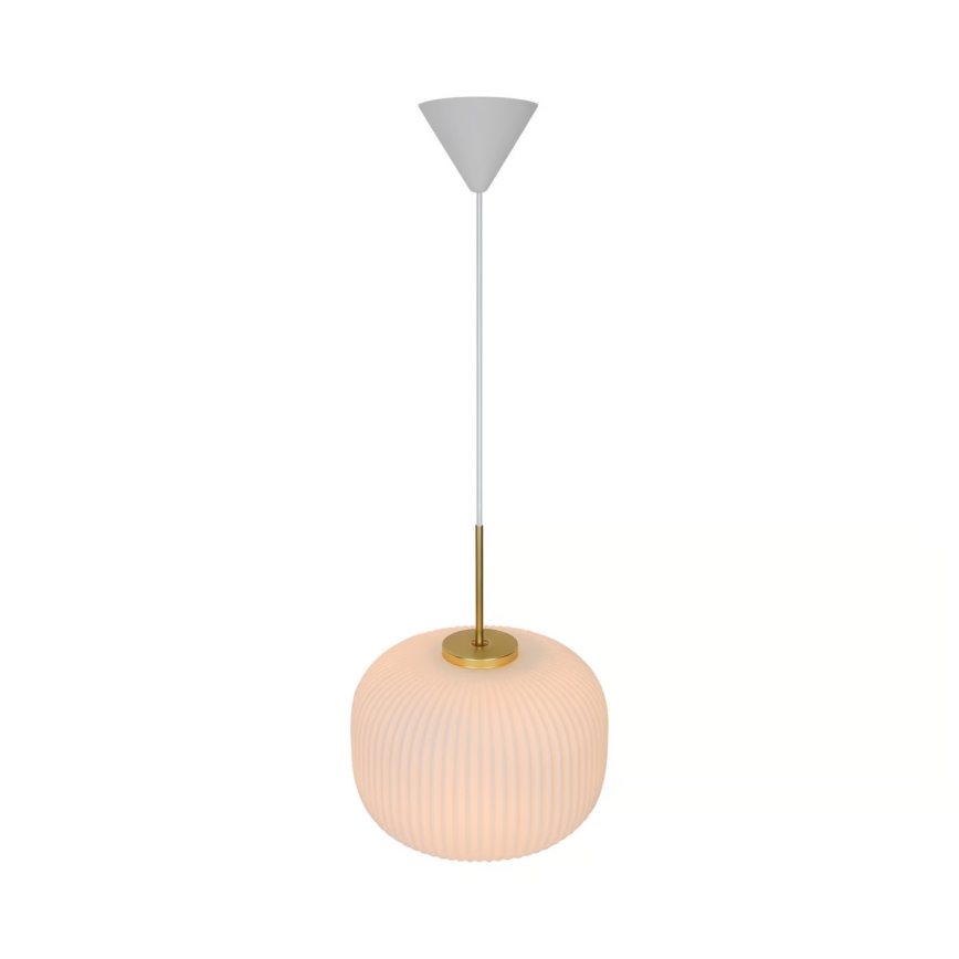 Nordlux - Pakabinamas sietynas MILFORD 1xE27/40W/230V diametras 30 cm balta