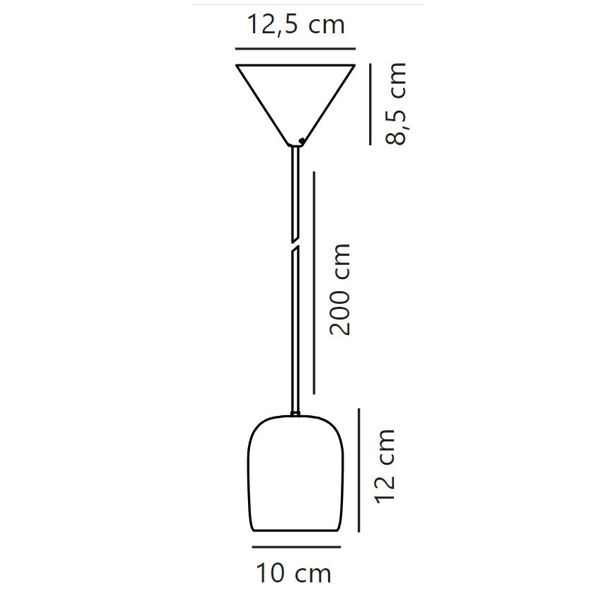 Nordlux - Pakabinamas sietynas NOTTI 1xE27/25W/230V pilka