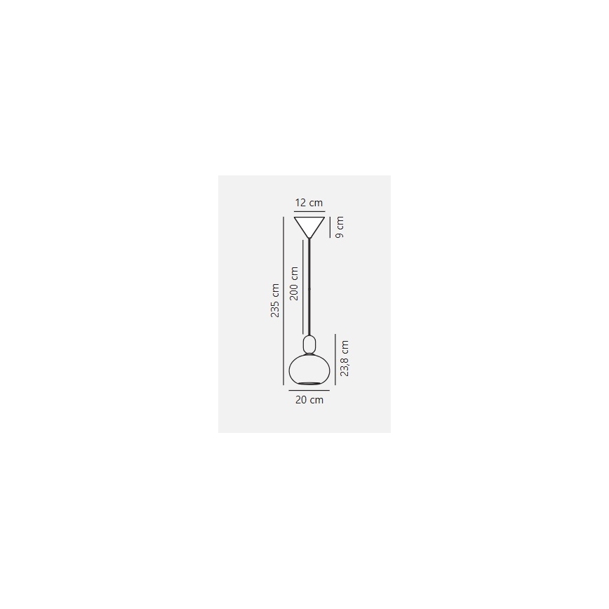 Nordlux - Pakabinamas sietynas NOTTI 1xE27/40W/230V pilka
