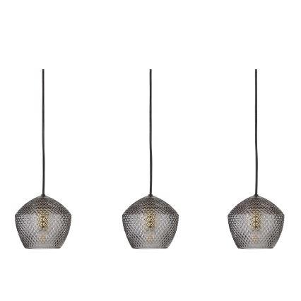 Nordlux - Pakabinamas sietynas ORBIFORM 3xE14/25W/230V juoda/pilka