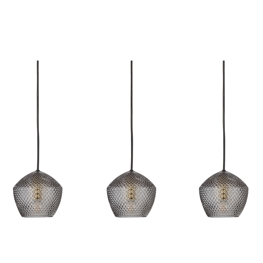 Nordlux - Pakabinamas sietynas ORBIFORM 3xE14/25W/230V juoda/pilka
