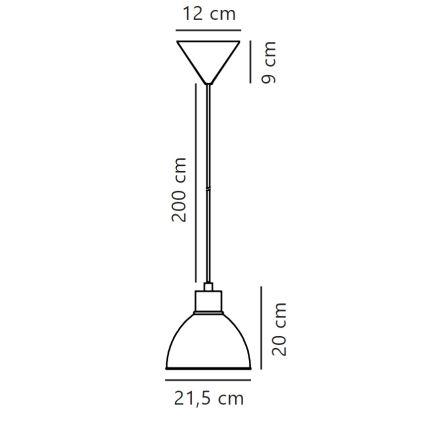 Nordlux - Pakabinamas sietynas POP 1xE27/40W/230V antracitas
