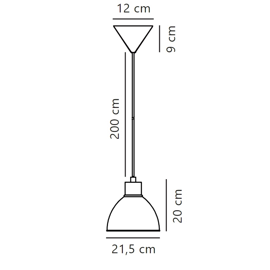 Nordlux - Pakabinamas sietynas POP 1xE27/40W/230V Mėtinė