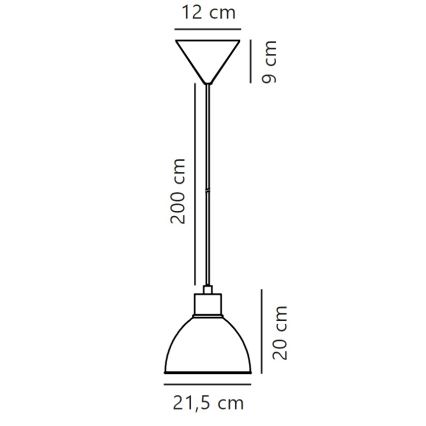 Nordlux - Pakabinamas sietynas POP 1xE27/40W/230V smėlio spalva