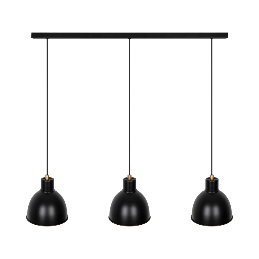 Nordlux - Pakabinamas sietynas POP 3xE27/40W/230V juoda/auksas