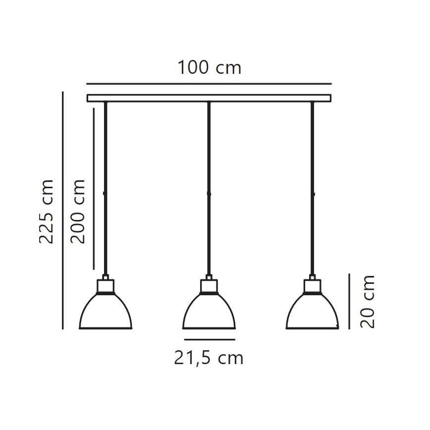 Nordlux - Pakabinamas sietynas POP 3xE27/40W/230V juoda/auksas