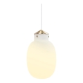 Nordlux - Pakabinamas sietynas RAITO 1xE27/25W/230V žalvaris/balta