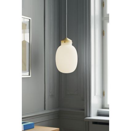 Nordlux - Pakabinamas sietynas RAITO 1xE27/25W/230V žalvaris/balta