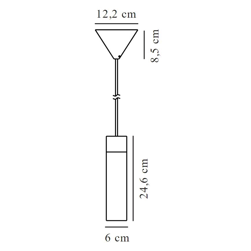 Nordlux - Pakabinamas sietynas TILO 1xGU10/15W/230V juoda