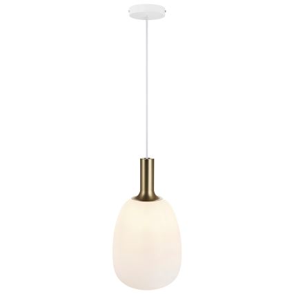 Nordlux - Pakabinamas šviestuvas ant laido ALTON 1xE27/60W/230V balta/juoda/žalvaris