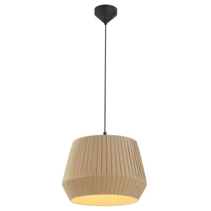 Nordlux - Pakabinamas šviestuvas ant laido DICTE 1xE27/60W/230V Ø 40 cm smėlio spalvos