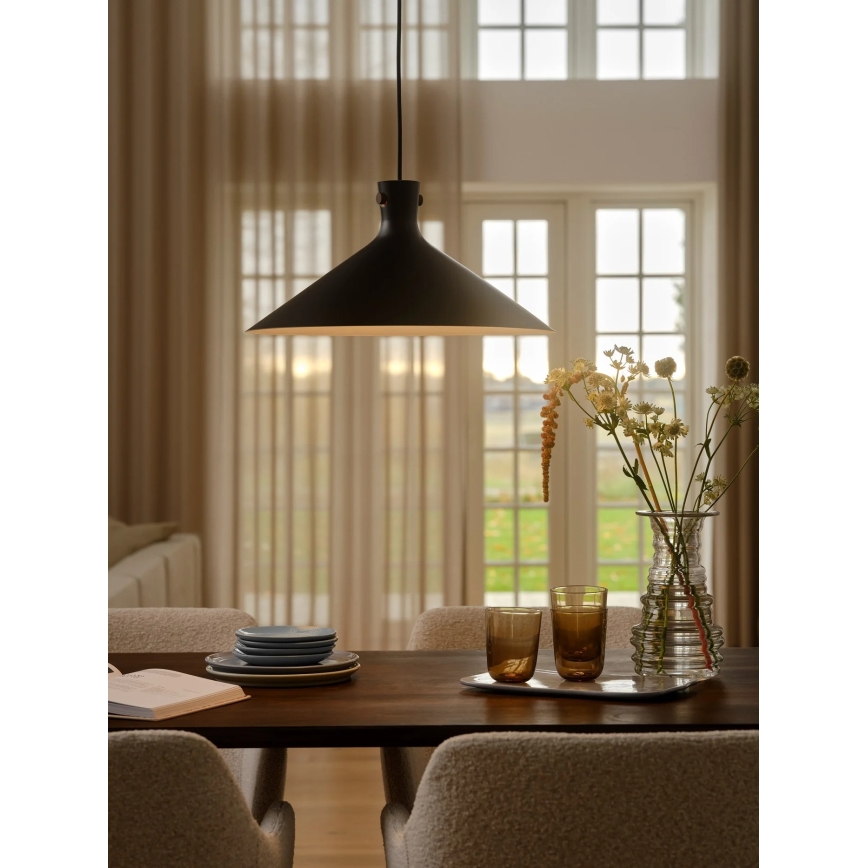 Nordlux - pakabinamas šviestuvas ant laido DORINA 1xE27/60W/230V juodas skersmuo 45 cm